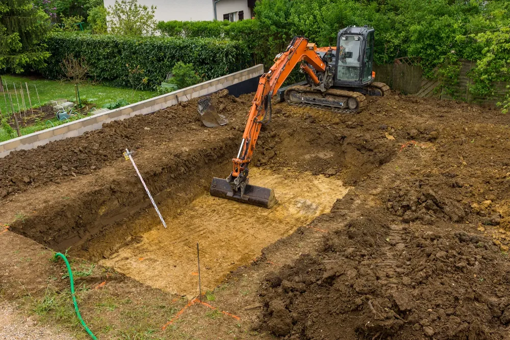 Terrassement pour piscine